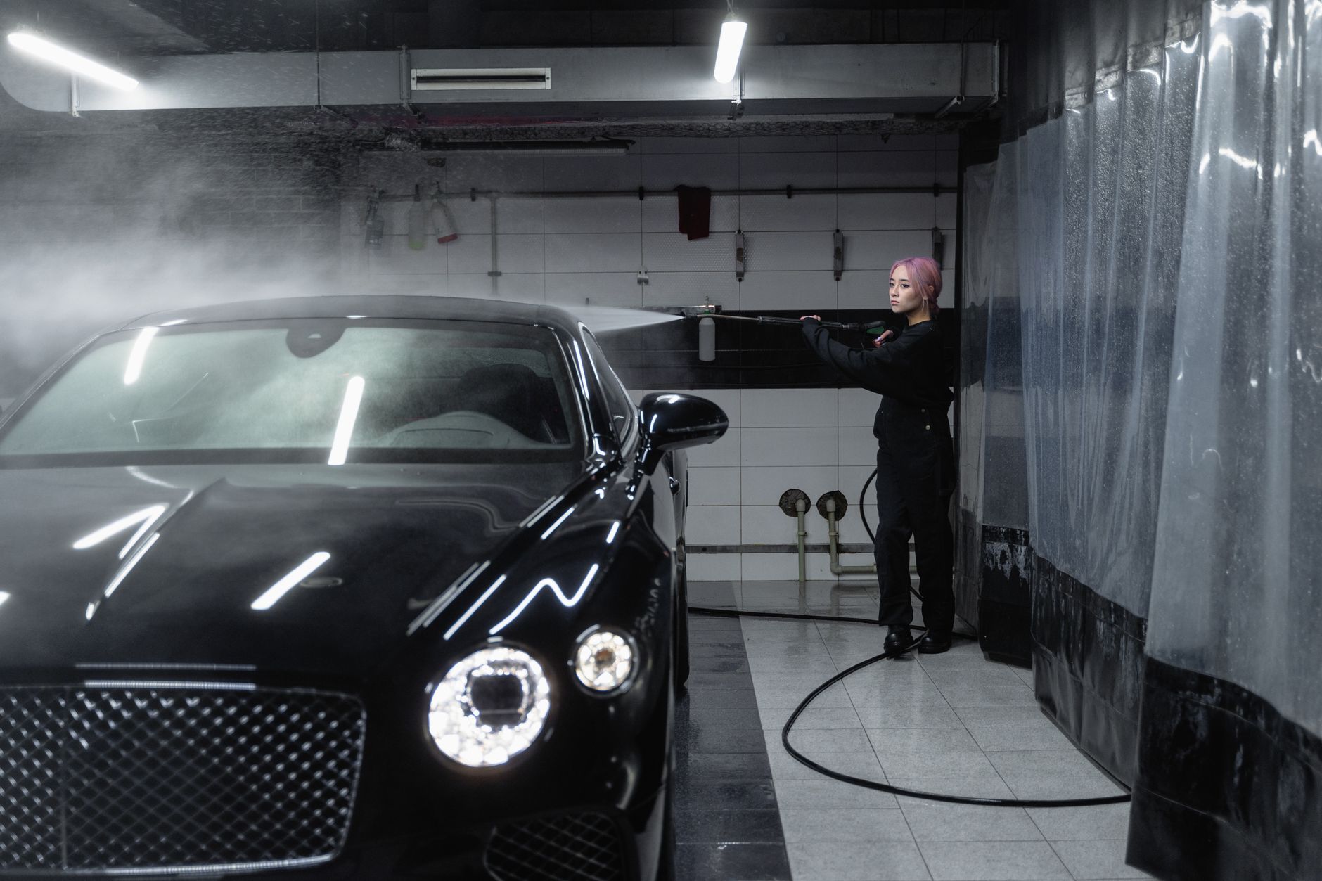 car wash coatingのプロ施工イメージ